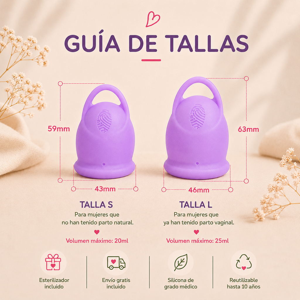 Kit Premium Copa Lazo + Esterilizador Amaure